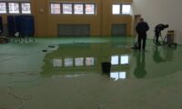 Уборка школ и дошкольных учреждений в Краснодаре - 16 послестроительный клининг спортзала